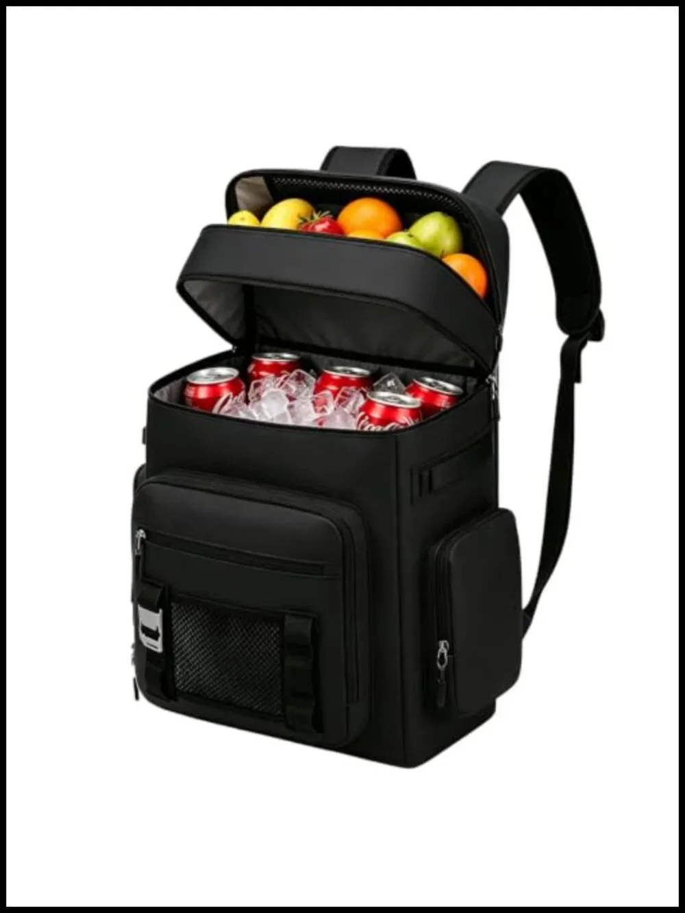 Large 30L Waterproof Insulated Cooler Backpack for Camping, Picnic, Hiking,